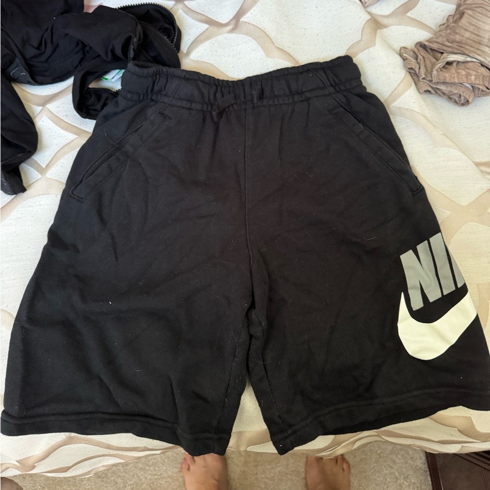 Nike Boys Black Athletic Shorts